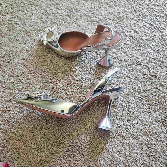 COPY - Amina Muaddi Begum Pointed Toe Slingback Pump - Picture 9 of 14